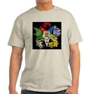 Eastern Star Floral Emblem   T Shirt by oesonline