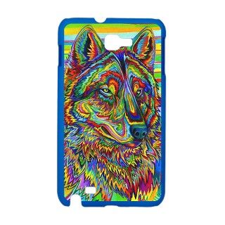 Psychedelic Wolf Galaxy Note Case by psychedeliczen