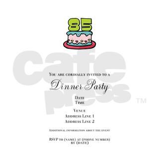 85th Birthday Cake Invitations by Admin_CP1556321