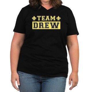Team Drew Womens Plus Size V Neck Dark T Shirt by C3Ldesign