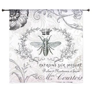 Vintage french shabby chic queen bee collage Curta by DesignsbyHeatherMyers1