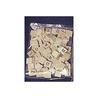 Scrabble Tiles & 4 Wooden Trays (200 Letter Tiles) 