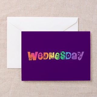 Cute Wednesday Greeting Cards (Pk of 10) by trendyteeshirts