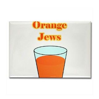 Orange Jews Rectangle Magnet by motshirts