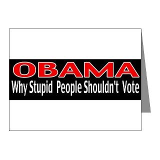 Stupid Obama Note Cards (Pk of 10) by Copshoppe