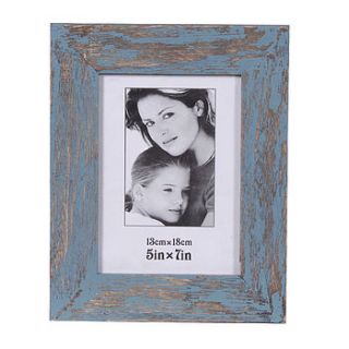 distressed wooden photo frame by drift living