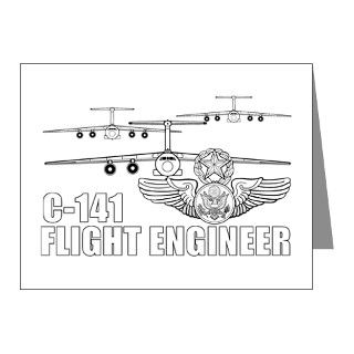 C 141 Flight Engineer Note Cards (Pk of 10) by DGTP