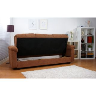Gold Sparrow Phila Microsuede Storage Sleeper Sofa