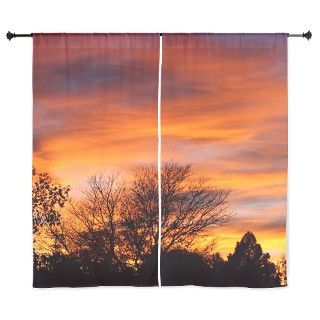 ORANGE SUNSET Curtains by Trendi_Stuff