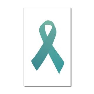 Teal Ribbon Rectangle Decal by trendyboutique