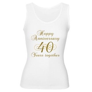 Stylish 40th Anniversary Womens Tank Top by thepixelgarden