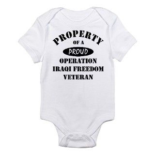 Property of Proud OIF Veteran Infant Bodysuit by lovethetroops