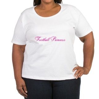 Football Princess Plus Size Scoop Neck T Shirt by 99Blitz