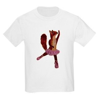 Ballet Squirrel T Shirt by 11thNote