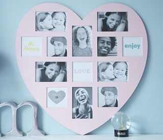 heart multi photo frame by the heart store