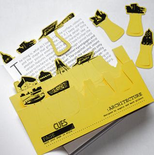 set of ten architecture card page markers by gilbert13
