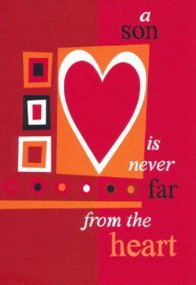 Valentine's Day Greeting Card for Son   Never Far From The Heart Health & Personal Care