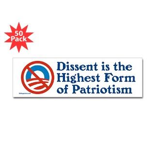 NOBama Dissent bumper sticker   50 pack by BigFatHat