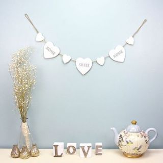 home sweet home hearts garland by lisa angel homeware and gifts