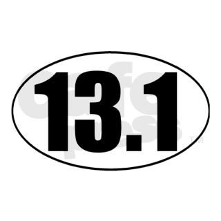Classic Half Marathon 13.1 Decal by NaughtyRodent