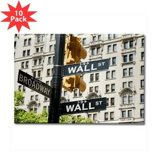 Wall Street meets Broadway   Rectangle Magnet (10 by GettyImages