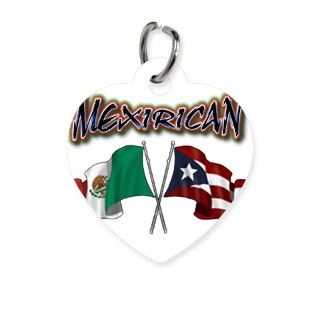 MexiRican Flags centered Pet Tags by JoeDaddysTs