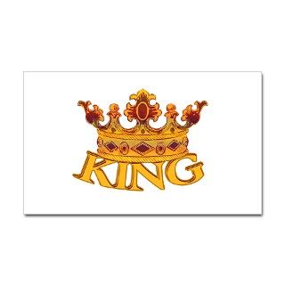 KING crown Rectangle Decal by artegrity