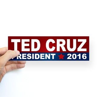 Ted Cruz 2016 Bumper Sticker by 1776FoundersMark