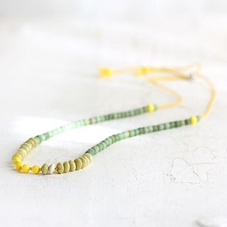 hand knotted jade gemstone necklace by artique boutique