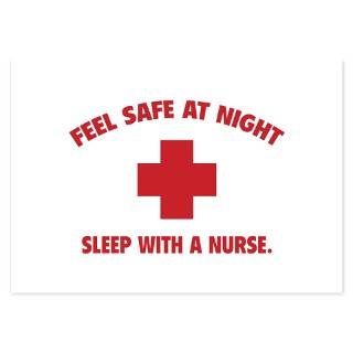 Feel safe at night   Sleep with a nurse Invitations by Designalicious