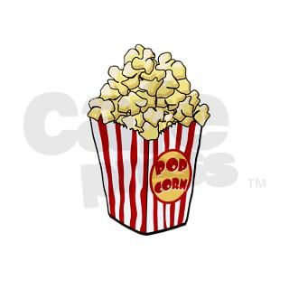 Cartoon Popcorn Bag Round Sticker by mdk11