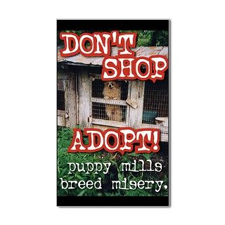 Dont Shop, Adopt Sticker (Rectangular by dont_shop_adopt