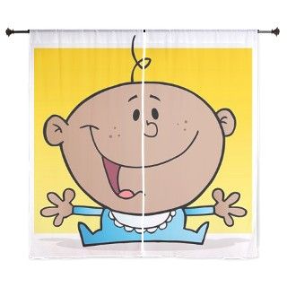 Happy Black Baby Holding His Arms Out 60 Curtains by Admin_CP70839509