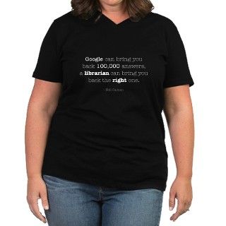 Neil Gaiman Library Quote Womens Plus Size V Neck by nyctango