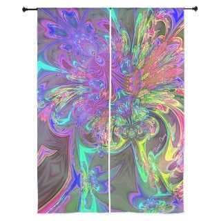 Glowing Burst of Color 84 Curtains by DianeClancy