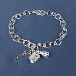 silver fun charm bracelet by tales from the earth