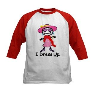 Girl Dress Up Stick Figure Tee by busybodies