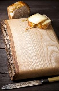 waney edge wooden ash board by naturally created