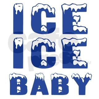 Ice Ice Baby Retro 80s Rectangle Decal by timewarp_tshirt