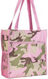 Pink Camouflage Travel Tote Bag with Coin Purse Clothing