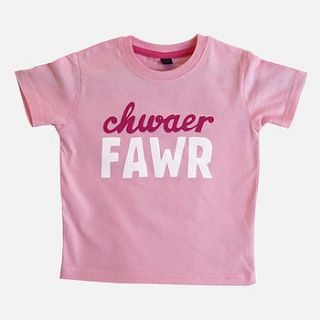'chwaer fawr' welsh t shirt by peris and corr
