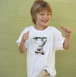 personalised boy's birthday t shirt by precious little plum