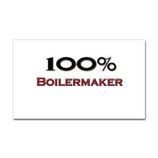 100 Percent Boilermaker Rectangle Decal by hotjobs