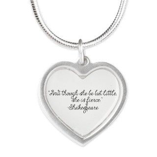 Though she be but little ~ Shakespeare Necklaces by Sweetsisters