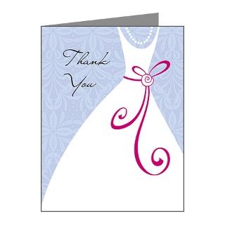 Wedding Dress Thank You Cards (Pk of 10) by weddingromance