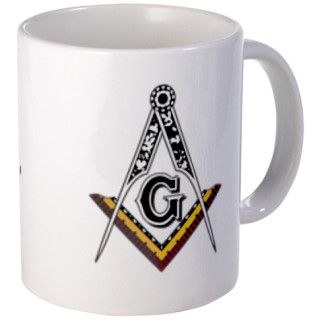 Masonic Square and Compass Mug by bytheplumb