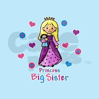 Princess Big Sister Round Sticker by princessgrafix