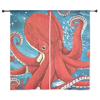 Octopus Painting 60" Curtains by BestGear