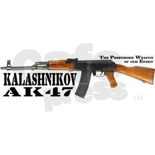 AK47 Decal Small Bumper Decal by ak47shop