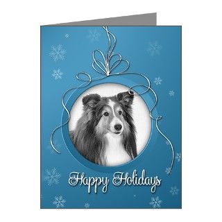 Small Elegant Sheltie Holiday Cards (Pk of 10) by shopdoggifts